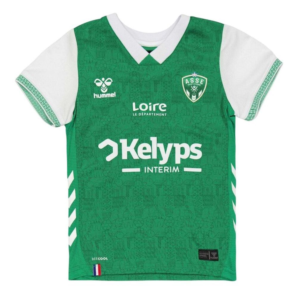 Hummel Childrens/Kids 2025/2026 AS Saint-Étienne Home Jersey / Green